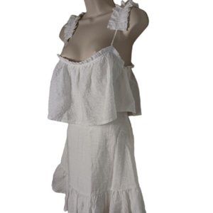 Saints + Secrets Women Size XS White Dress sleeveless Lined